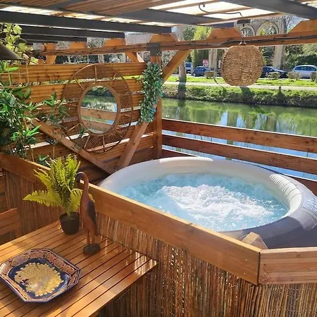 Péniche Chaleureuse Avec Jacuzzi Centre Hotel en barco Toulouse
